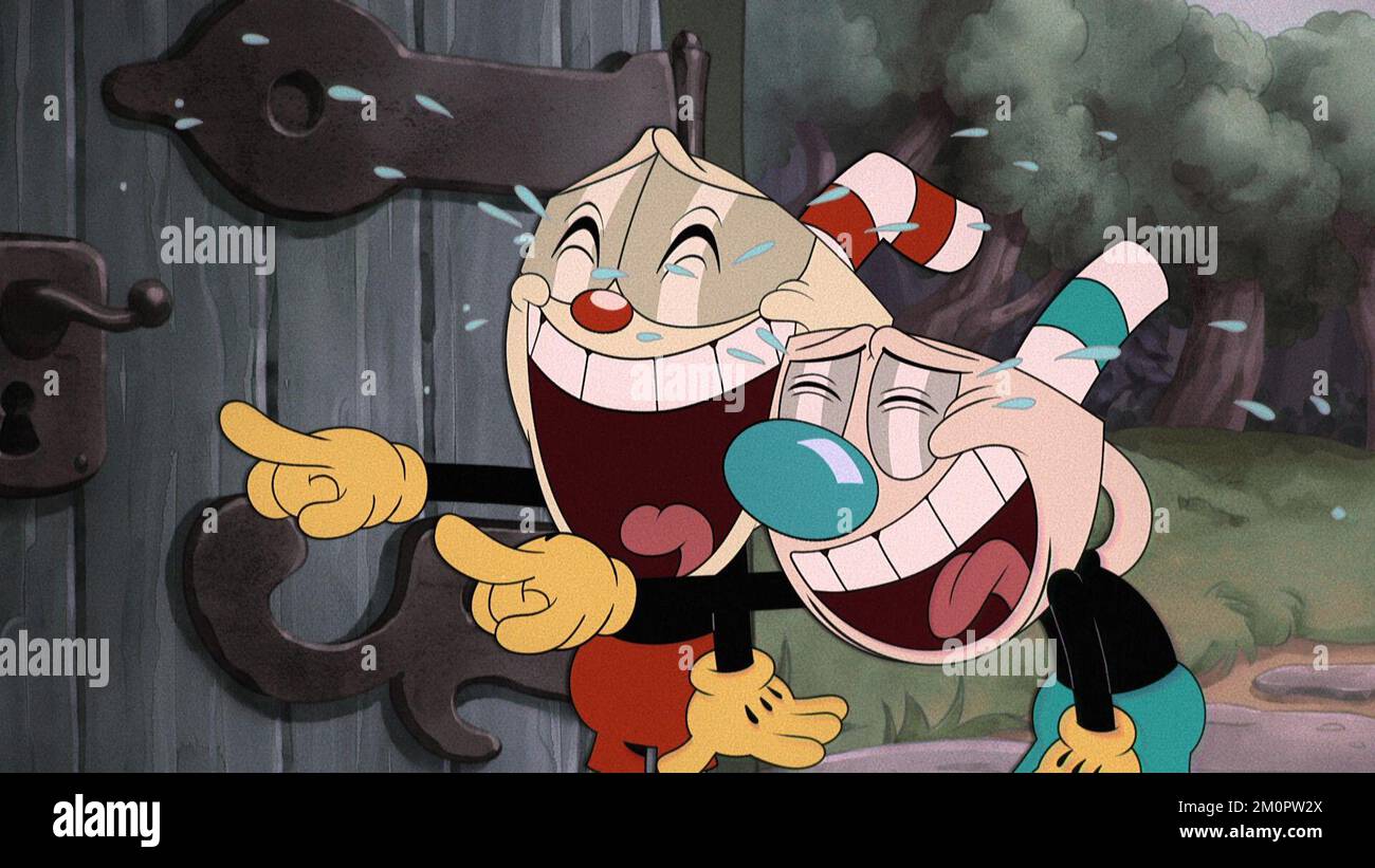 THE CUPHEAD SHOW!, from left Cuphead (voice Tru Valentino), Mugman