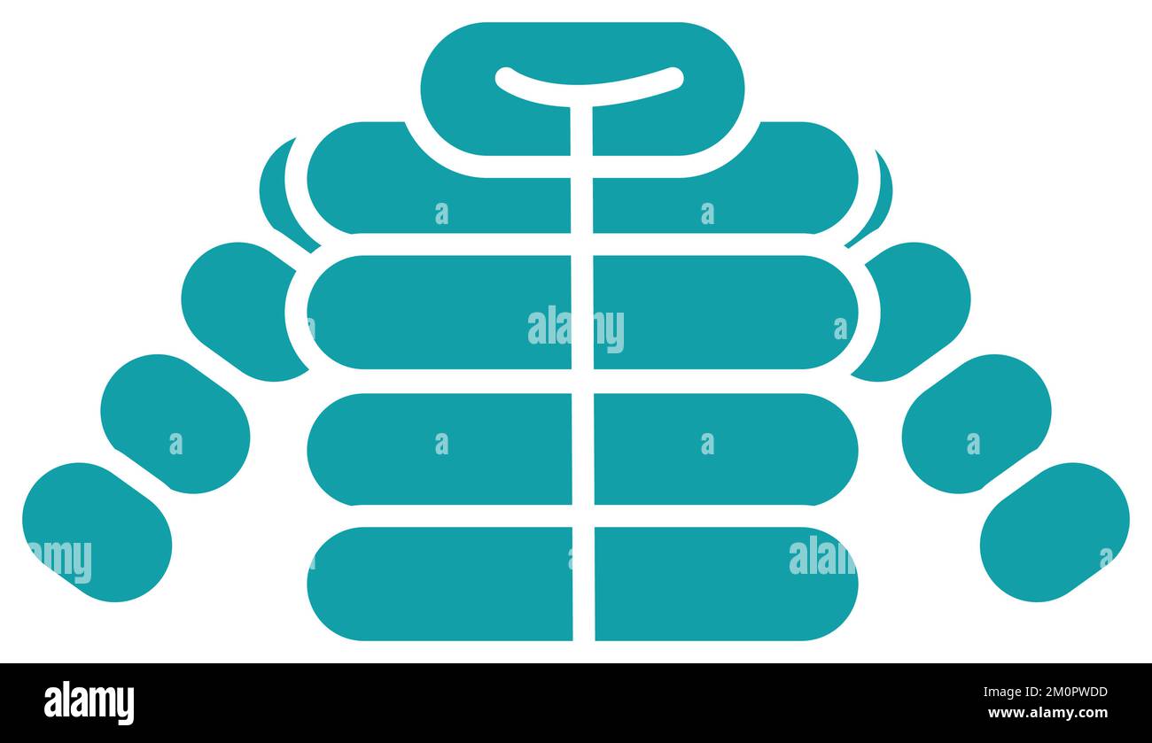Isolated colored winter jacket icon Vector Stock Vector Image & Art - Alamy