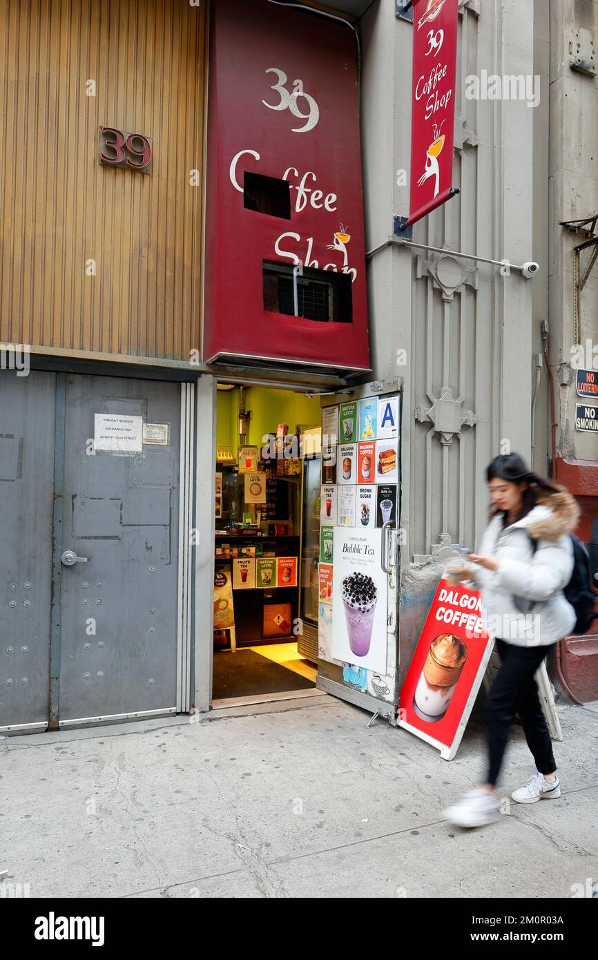 39 Coffee Shop, 39 W 31st St, New York, NYC storefront photo of a