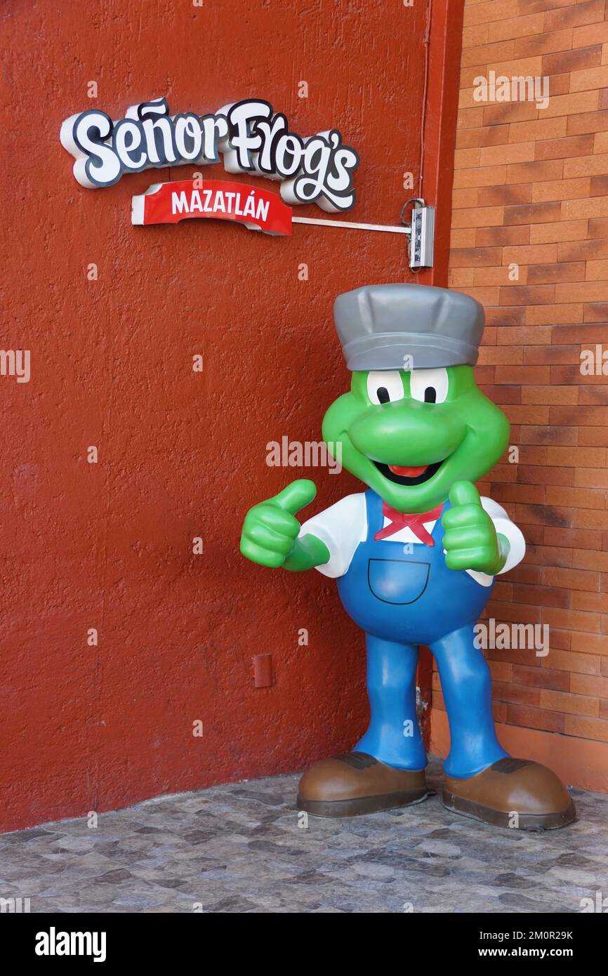 Mazatlan, Mexico - November 9, 2022 - The bright colors Senor Frog's ...