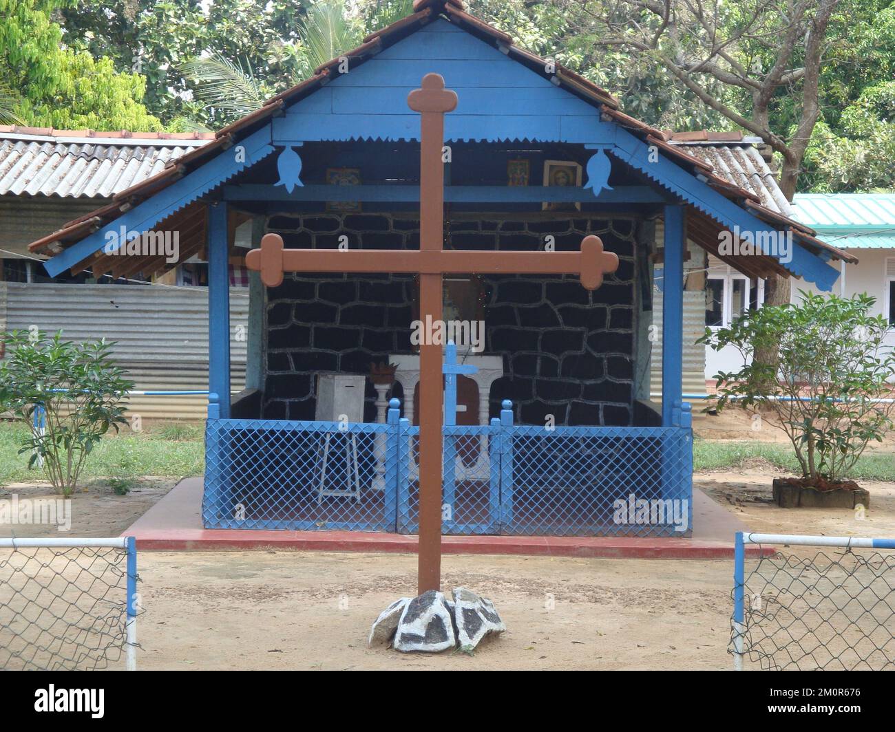 Ruins of 30 years civil war in Sri lanka Stock Photo