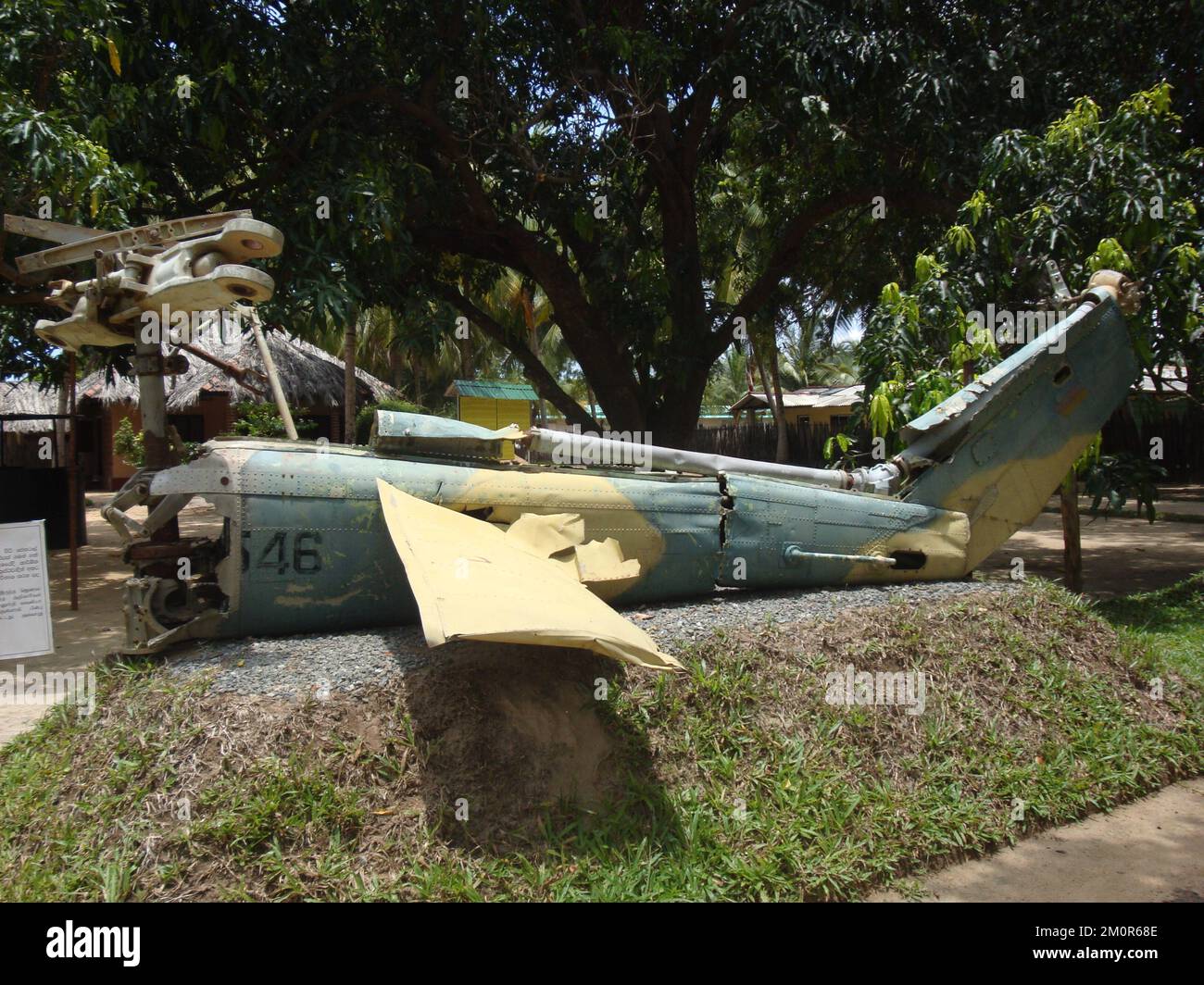 Ruins of 30 years civil war in Sri lanka Stock Photo