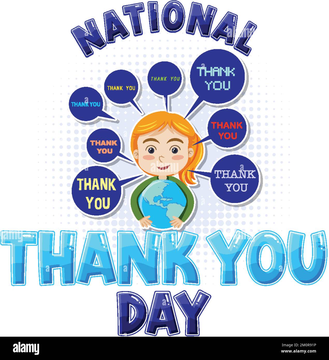 Happy National Thank You Day Banner illustration Stock Vector Image