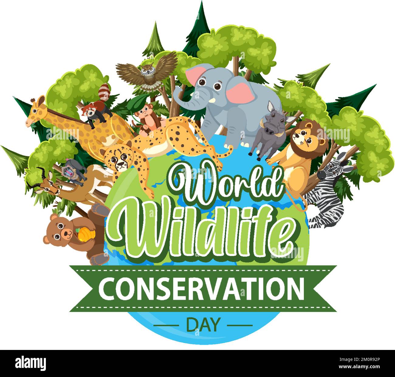 World Wildlife Conservation Day Banner Design illustration Stock Vector ...