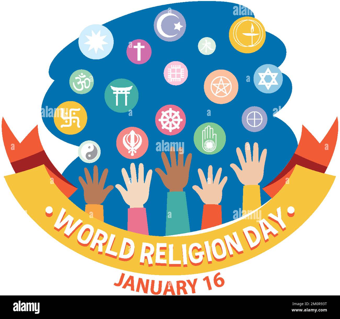 World religion day banner design illustration Stock Vector Image & Art