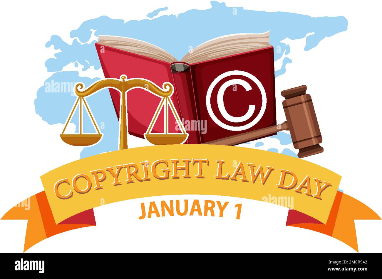 Copyright Law Day Banner Design illustration Stock Vector Image & Art