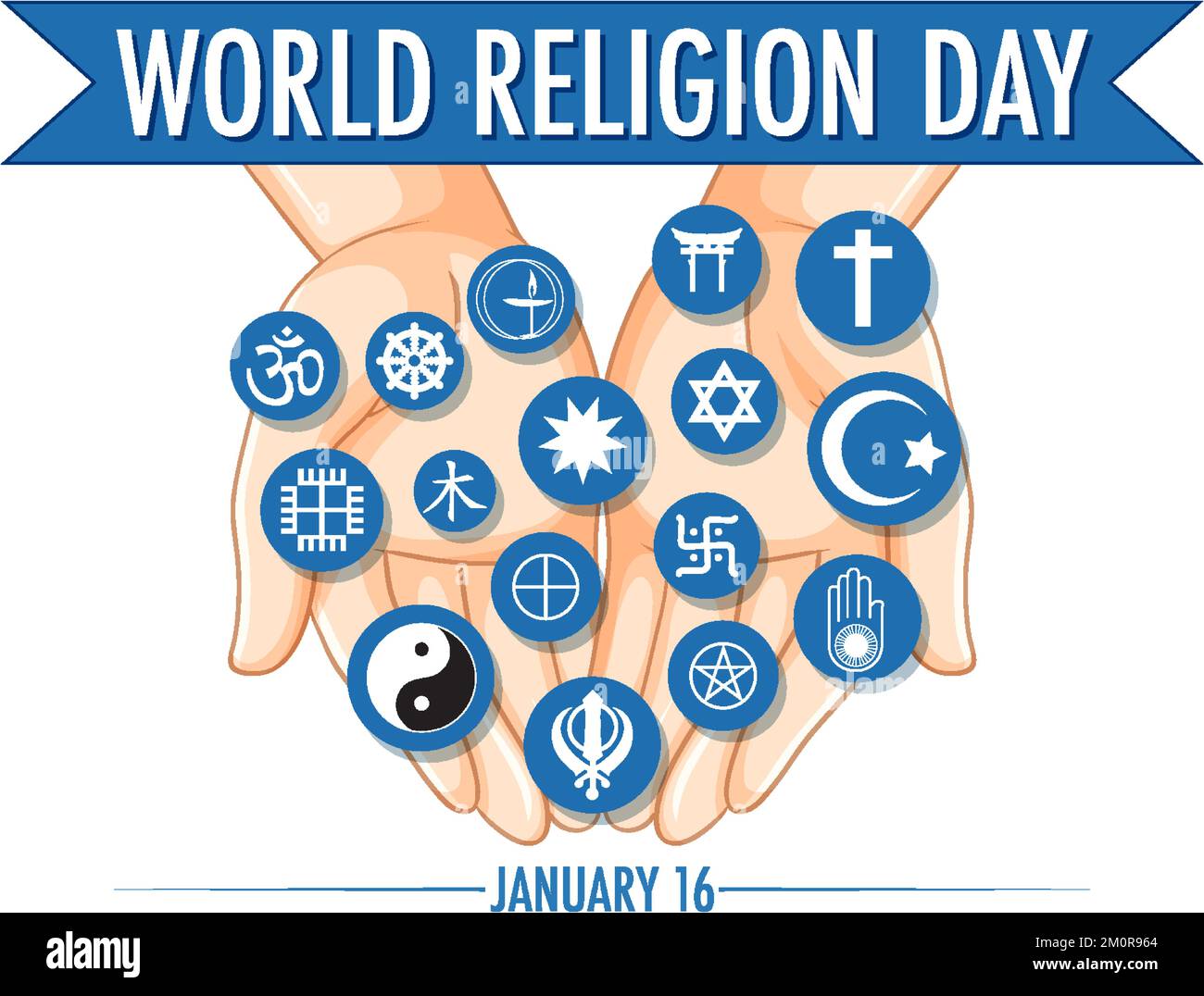 World Religion Day Banner Design illustration Stock Vector Image & Art