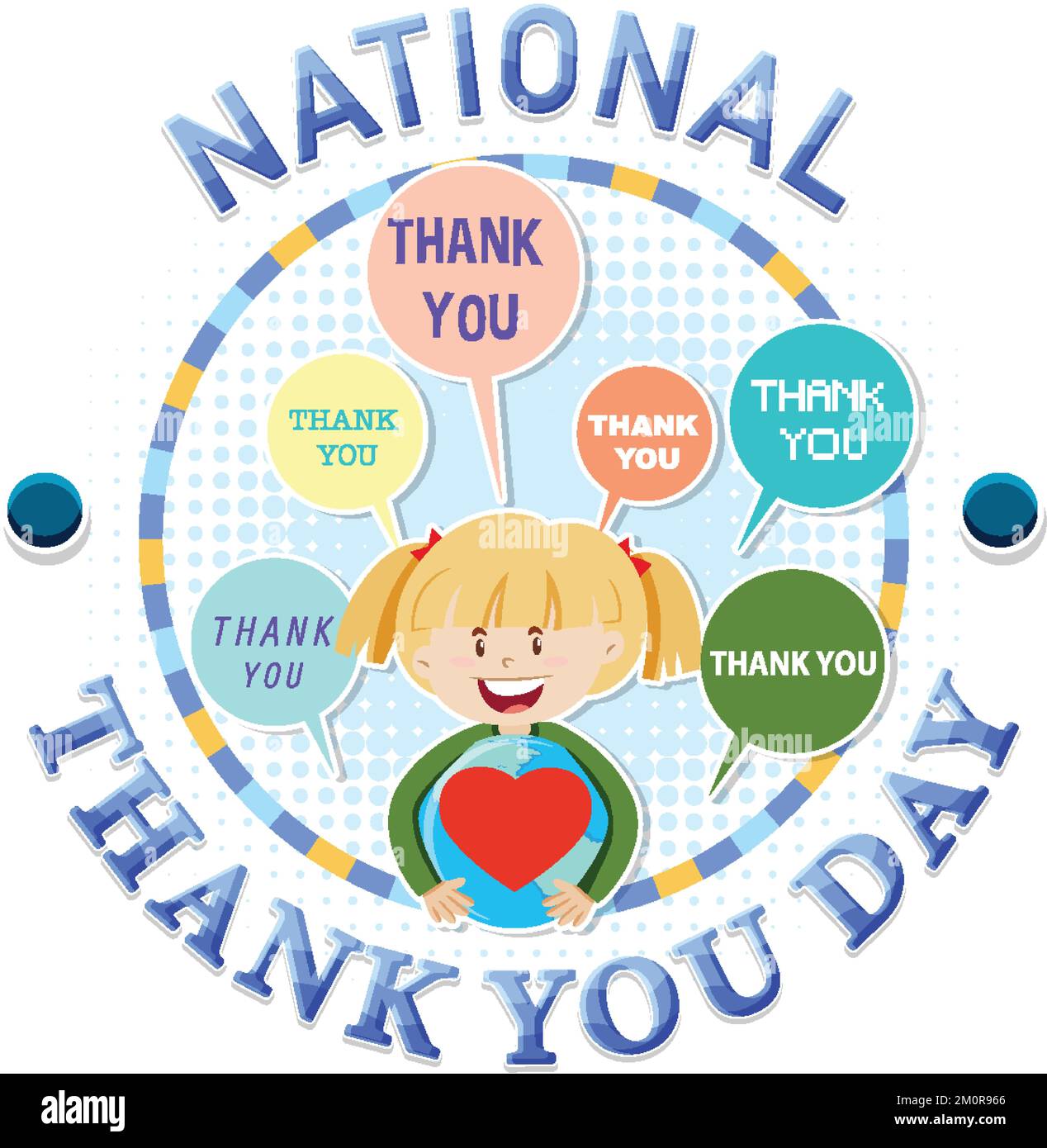 Happy National Thank You Day Banner illustration Stock Vector Image