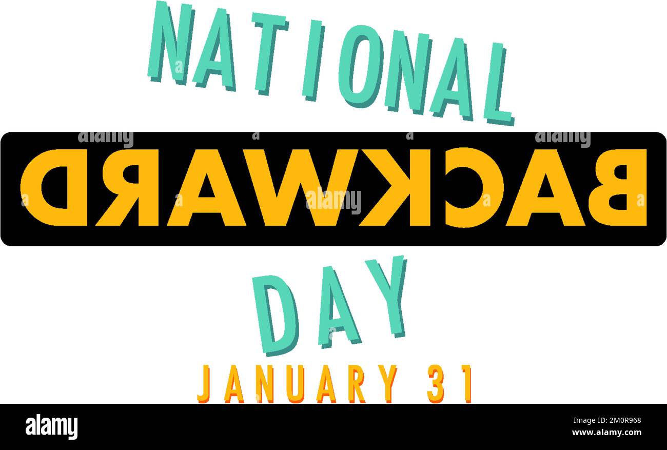 National backward day banner design illustration Stock Vector Image & Art Alamy