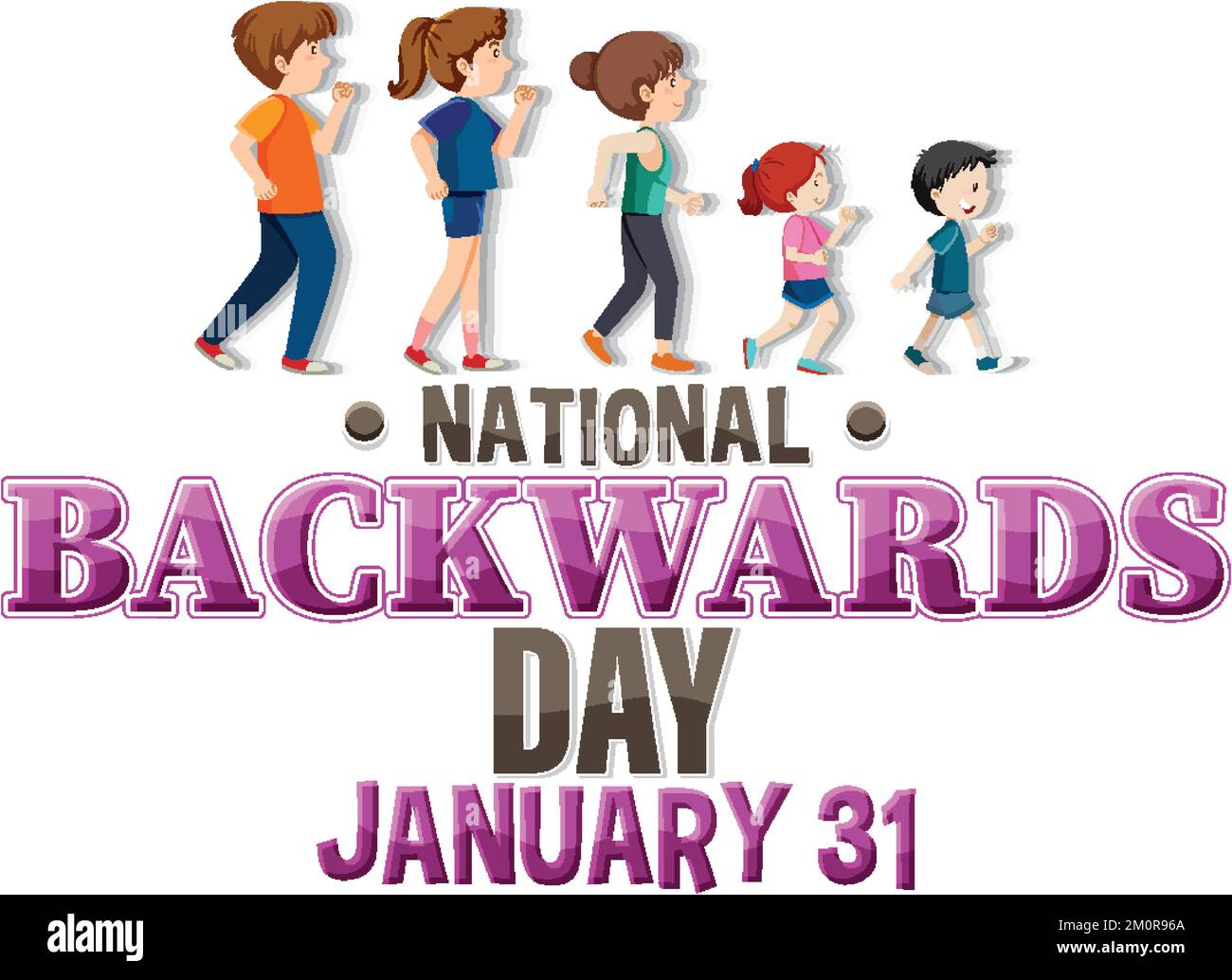 National backward day banner design illustration Stock Vector Image & Art Alamy