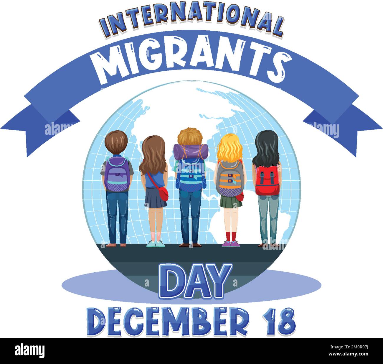 International Migrants Day Banner Design illustration Stock Vector ...