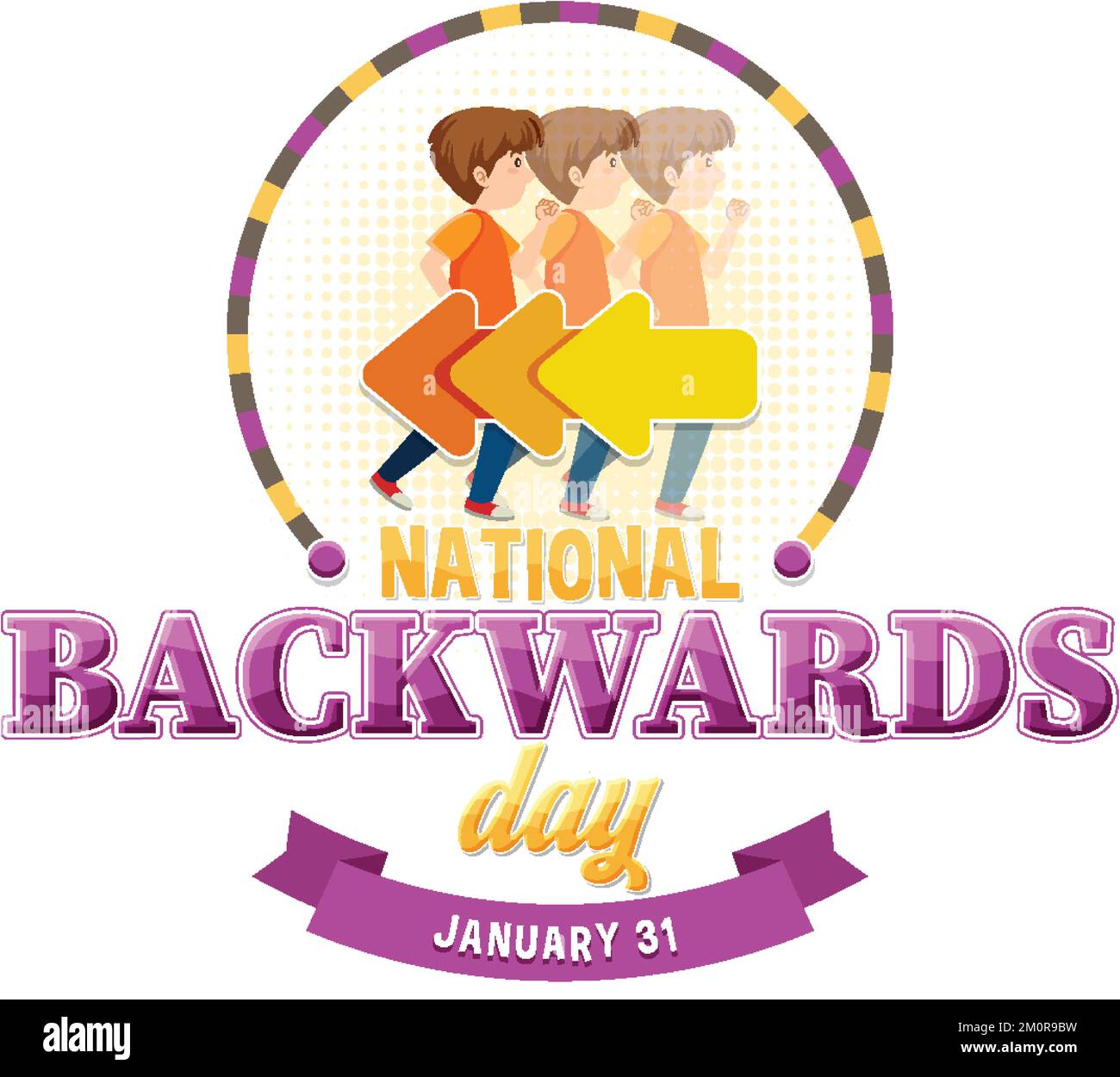 National backward day banner design illustration Stock Vector Image & Art Alamy