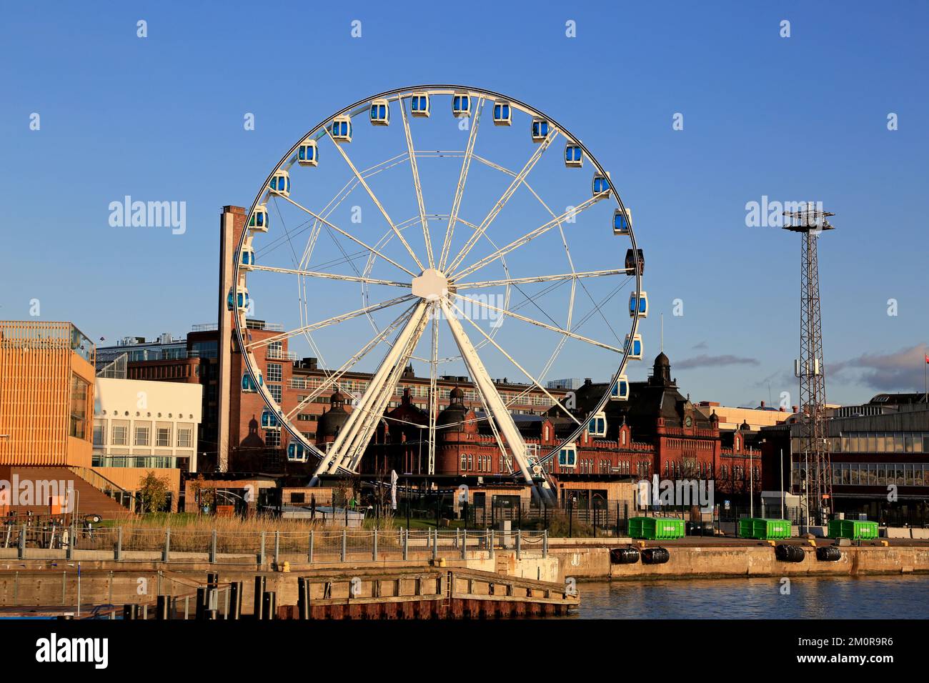 SkyWheel Helsinki in October 2019. SkyWheel Helsinki is a 40-meter tall ...