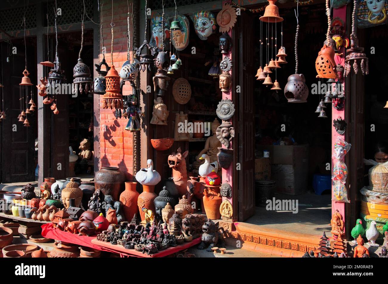 Pottery Square in Bhaktapur Durbar Square full of clay pots and clay
