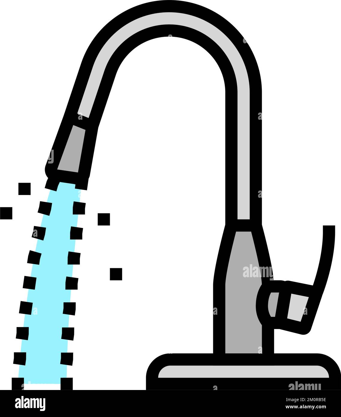 drop faucet water color icon vector illustration Stock Vector Image ...