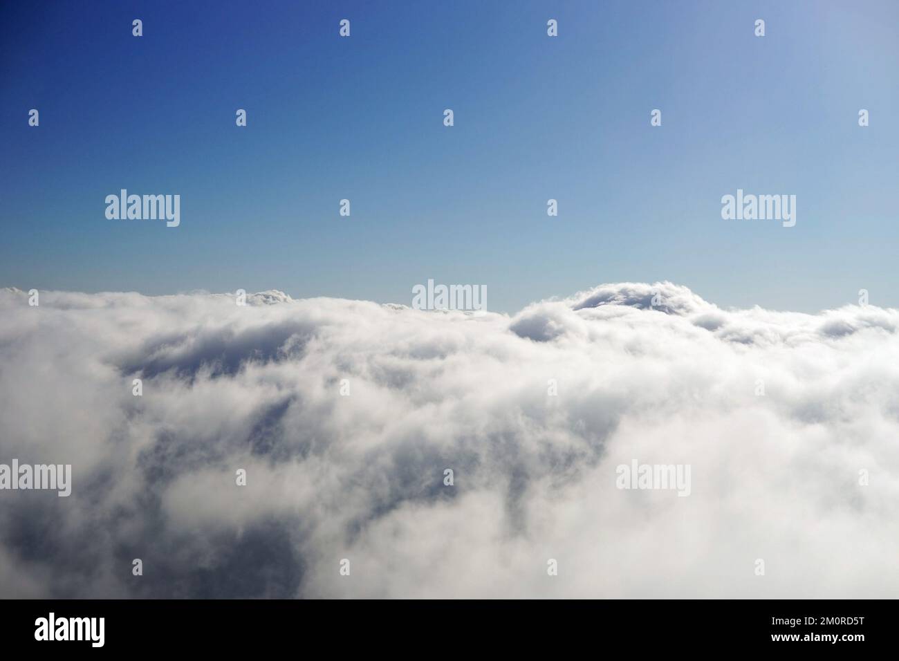aerial view of blue sky with clouds from jet flight Stock Photo - Alamy