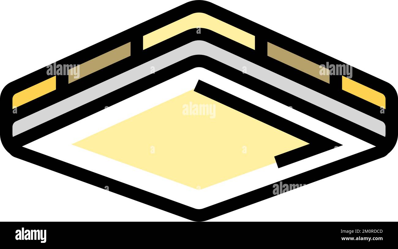 contemporary lamp ceiling color icon vector illustration Stock Vector ...