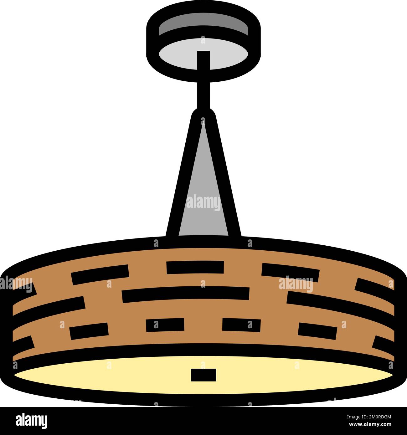 interior lamp ceiling color icon vector illustration Stock Vector Image ...