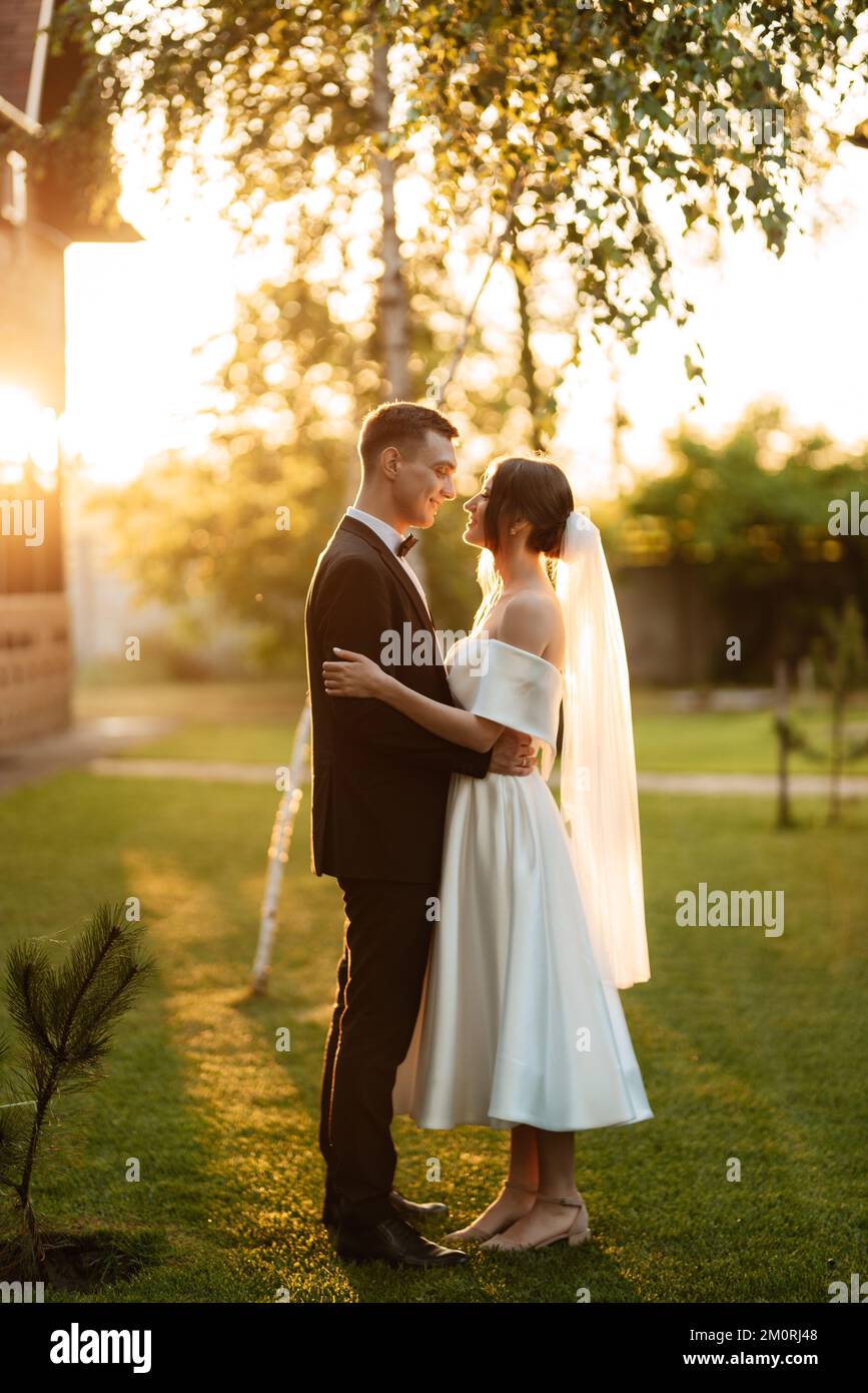 bride in white gown