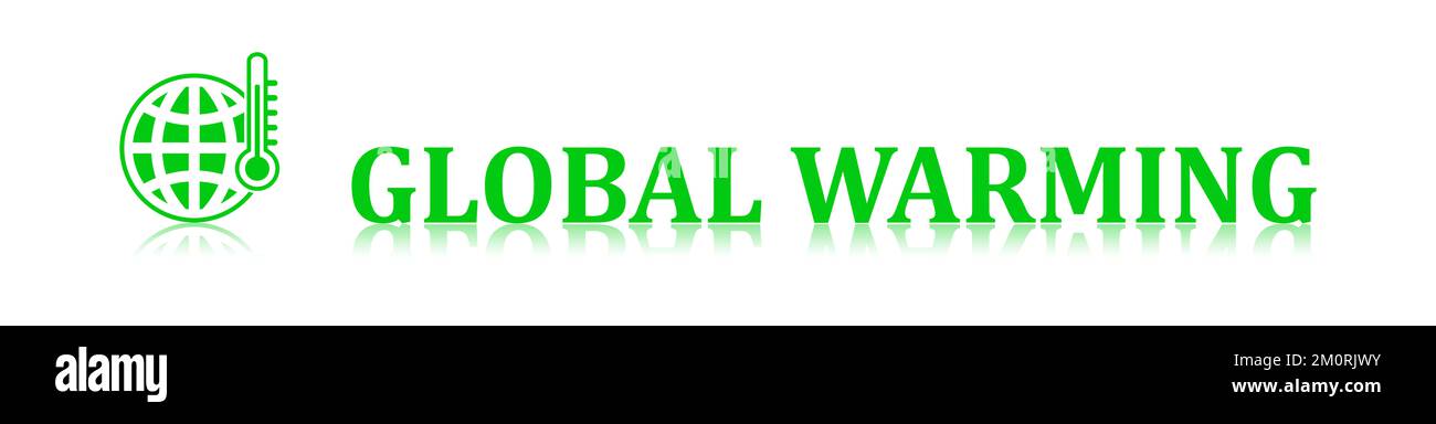 Illustration of a global warming concept Stock Photo - Alamy