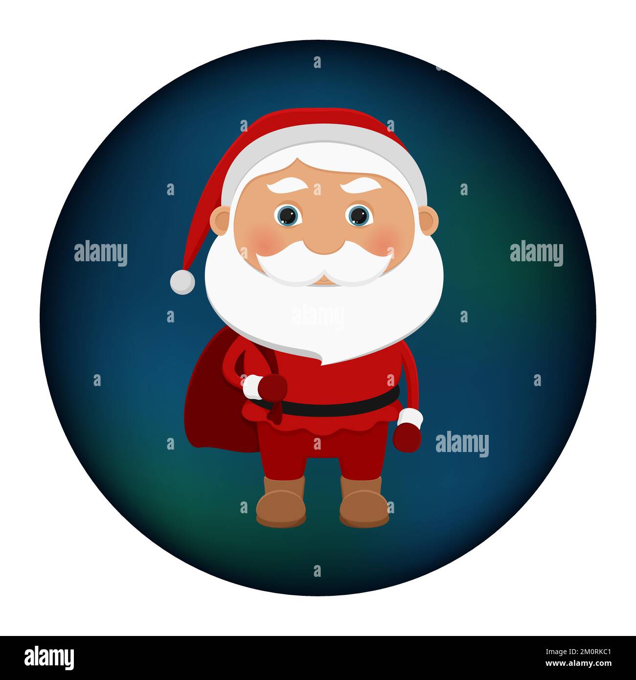 Santa Claus avatar. Vector illustration Stock Vector Image & Art - Alamy