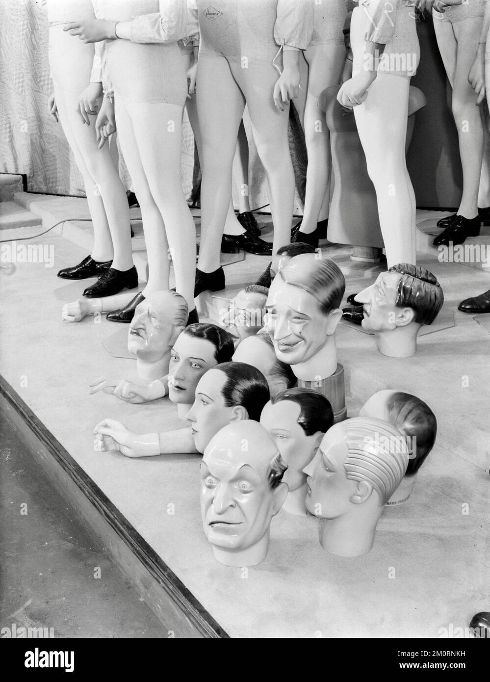 Willem van de Poll - Fashion dolls from the Imans company with various heads of celebrities, including Maurice Chevalier Stock Photo