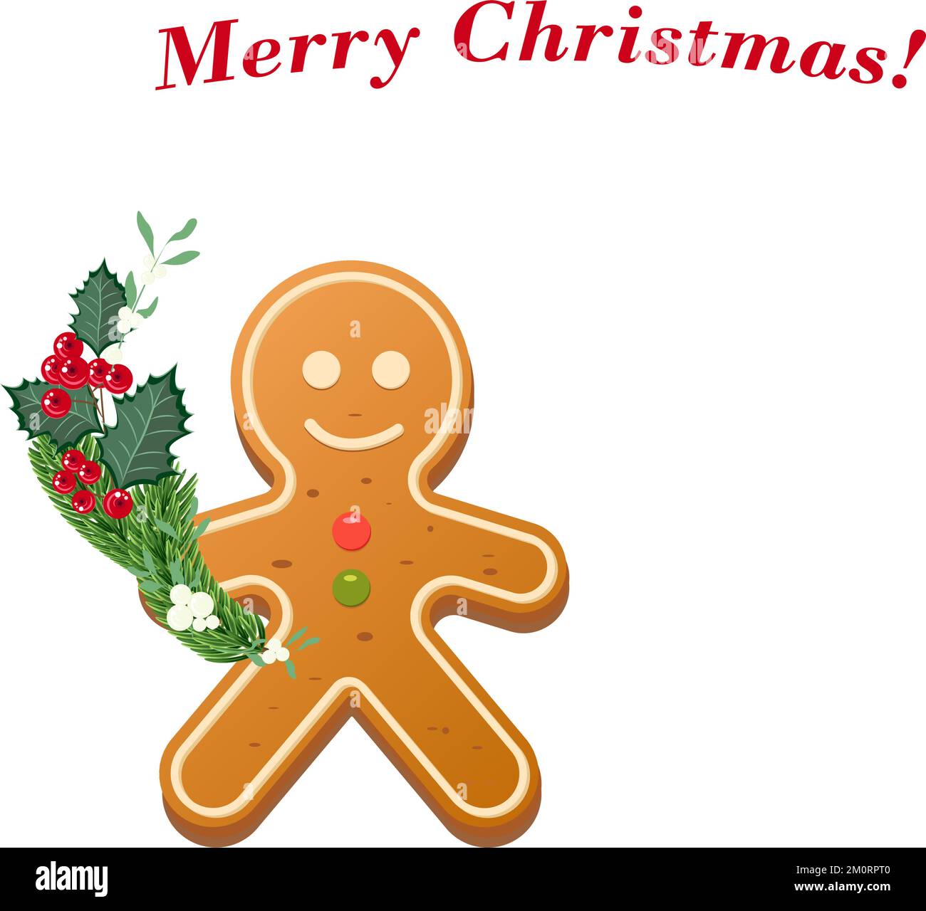 Baking christmas gingerbread cookies Stock Vector Images - Alamy