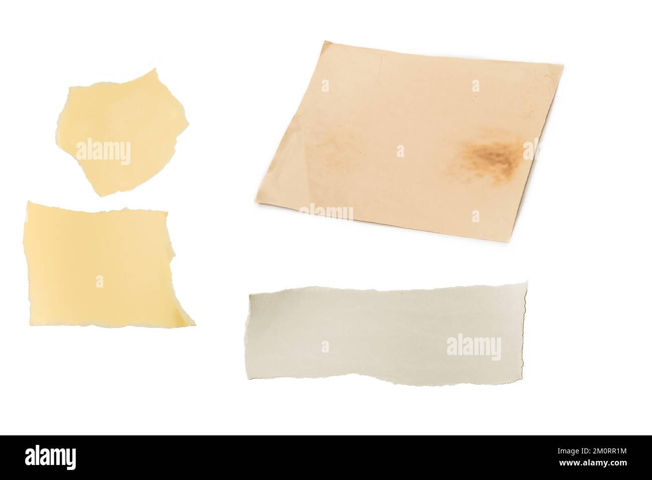 Old crumpled beige paper background. Stock Photo
