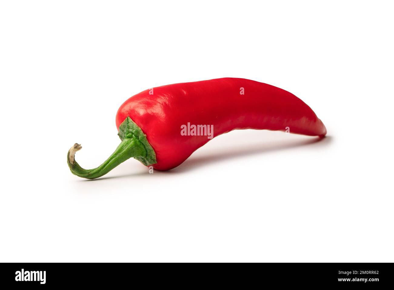 Red hot chili pepper isolated on a white background Stock Photo - Alamy