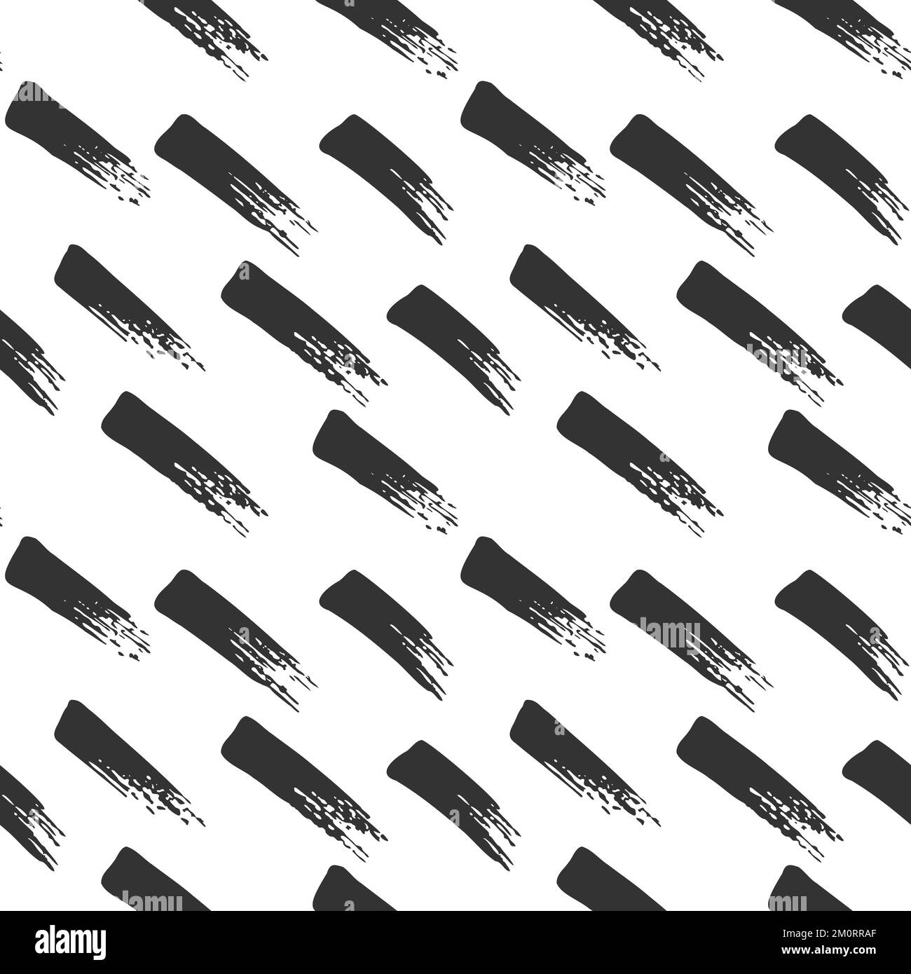 Seamless pattern abstract background with brush strokes. Monochrome ...
