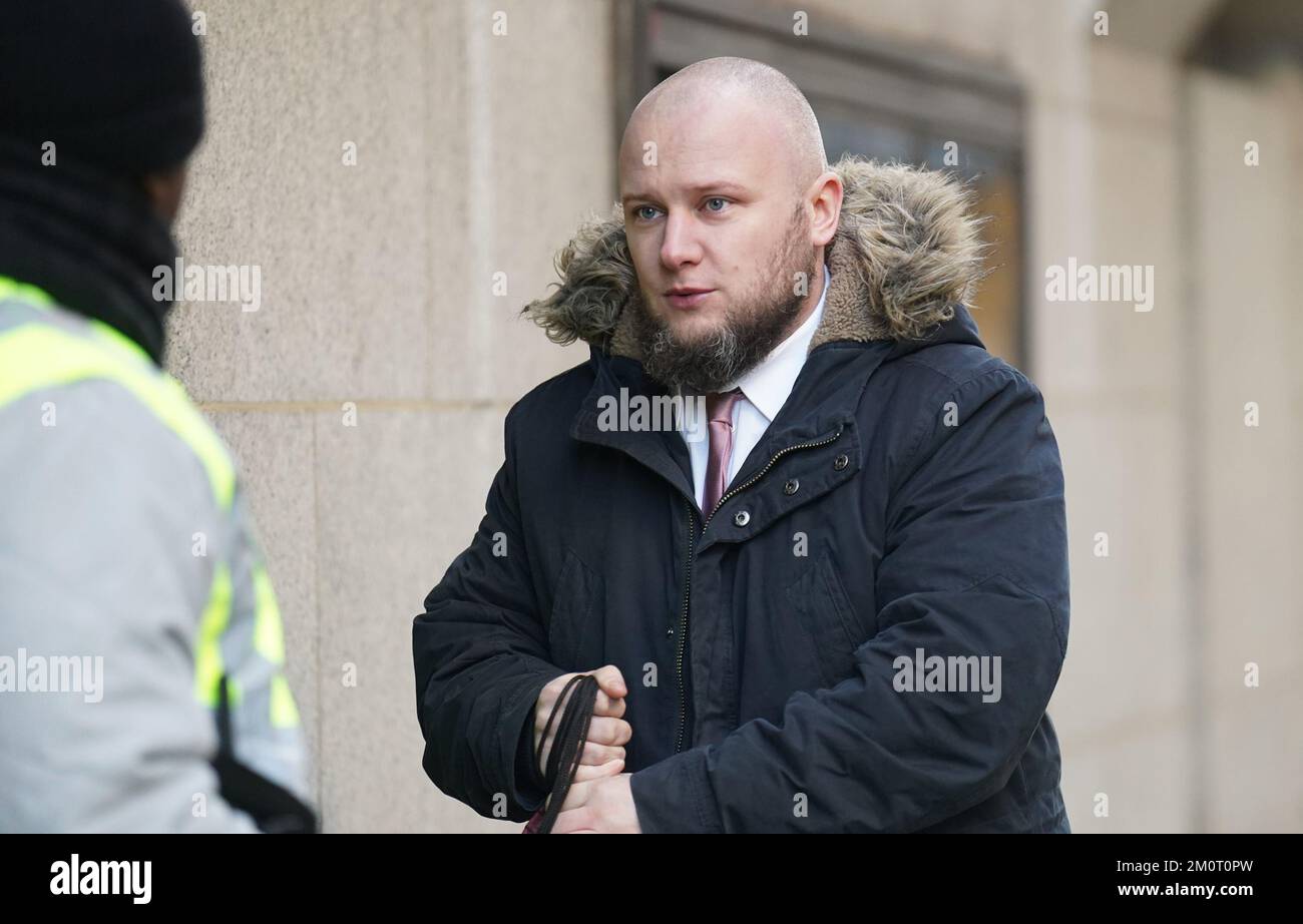 Line Operative Car assembly line operative Damien Drackley arrives at the Old Bailey ...