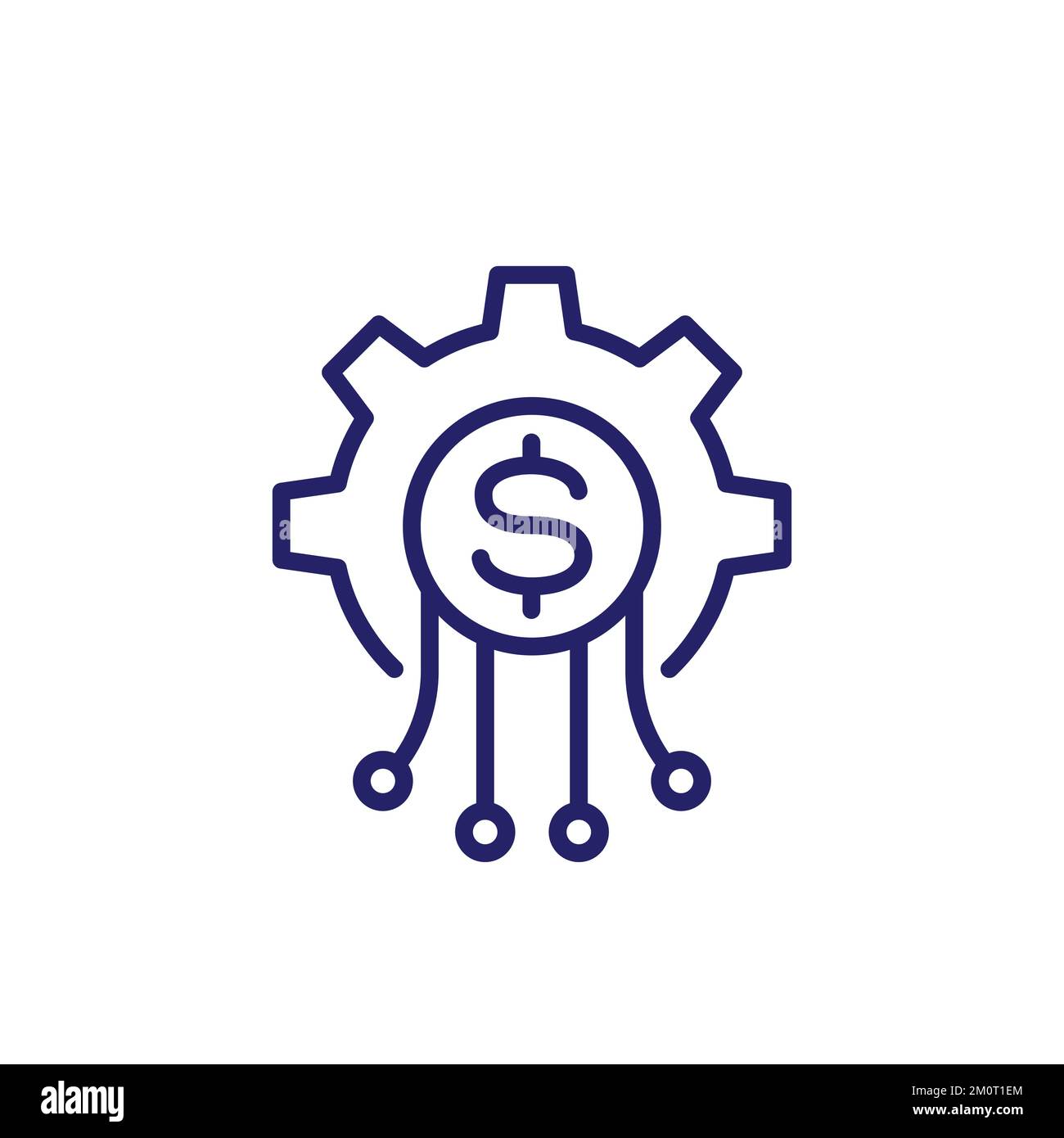 cost reduction or reducing line icon Stock Vector Image & Art - Alamy