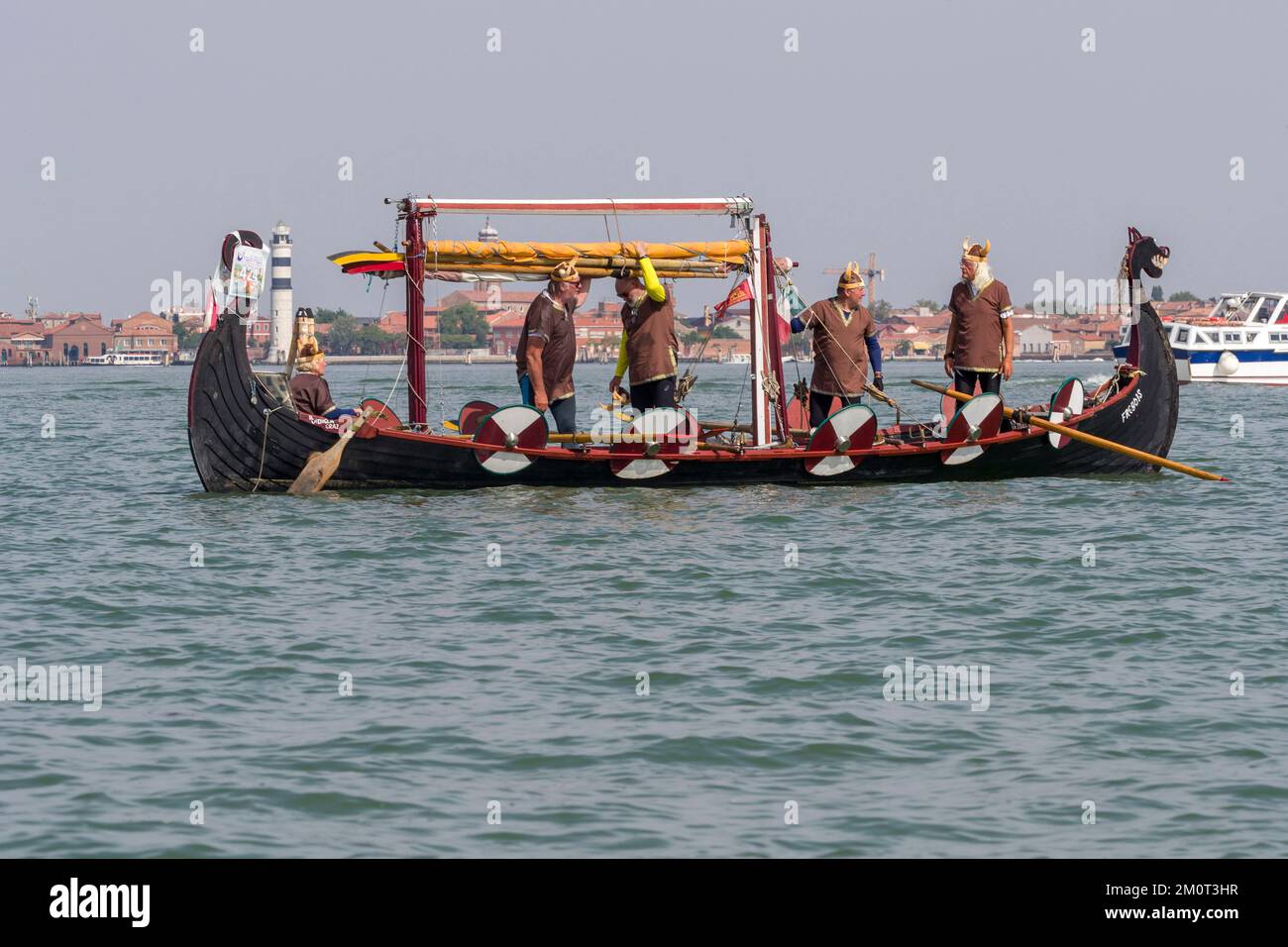 32 Rowers Boat Italy, Venice, listed as World Heritage by UNESCO, La Vogalonga is a 32 ...