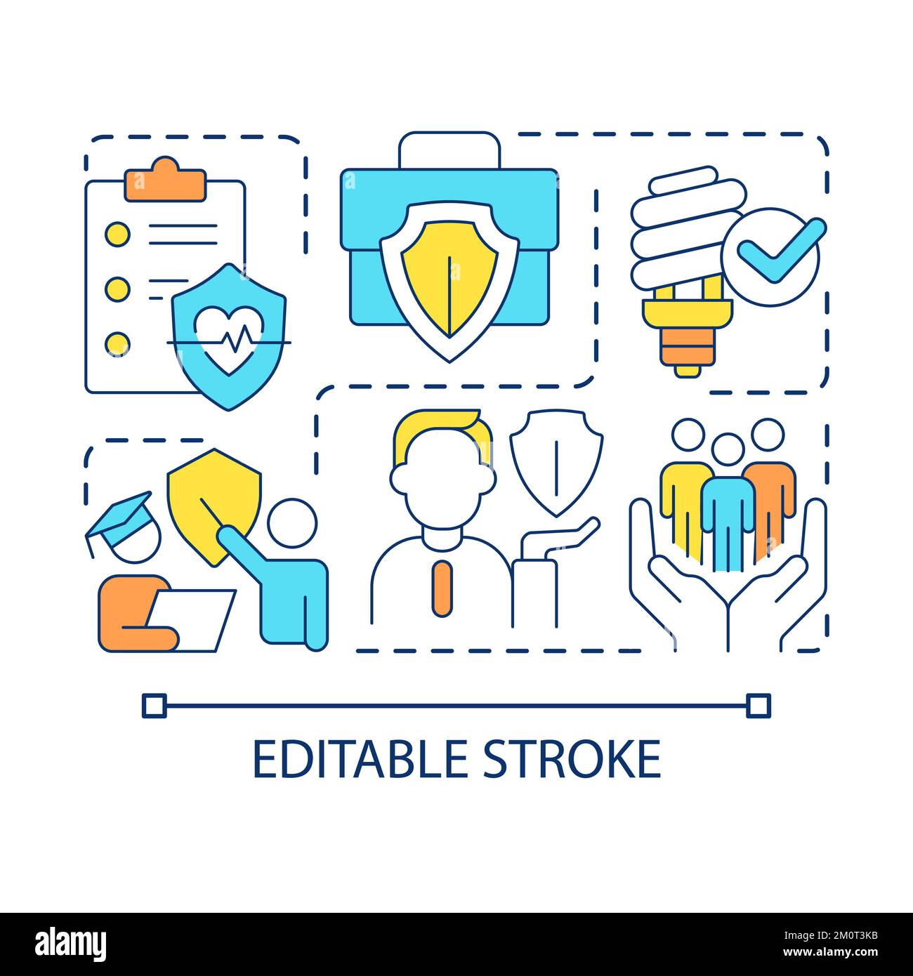 Occupational health and safety concept icon Stock Vector Image & Art