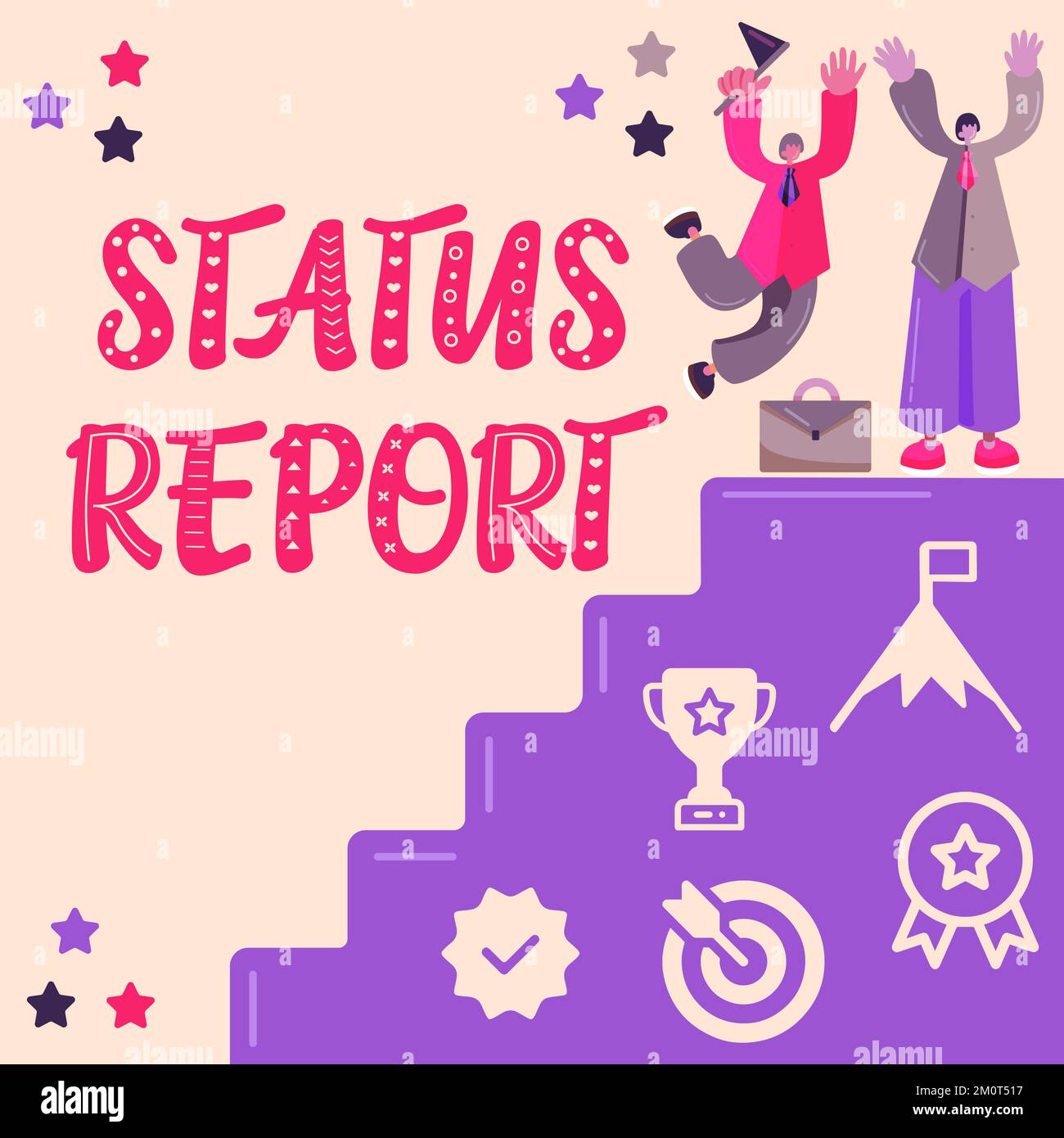 Conceptual display Status Report. Business showcase Update Summary of situations as of a period