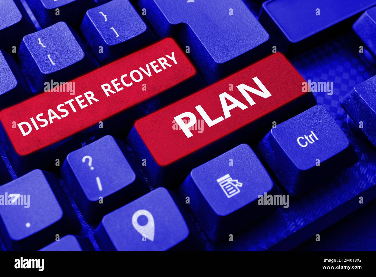 Handwriting text Disaster Recovery Plan. Concept meaning having backup