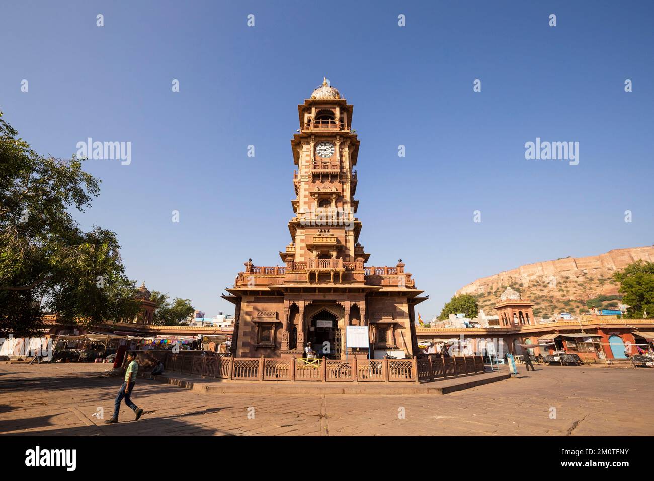 India, Rajasthan, Jodhpur, Ghanta Ghar Clock Tower Stock Photo Alamy