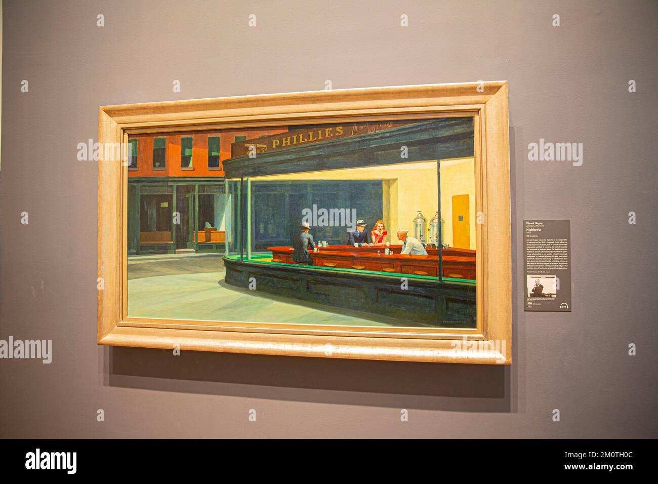 United States, Illinois, Chicago, Chicago Art Institute, Nighthawks