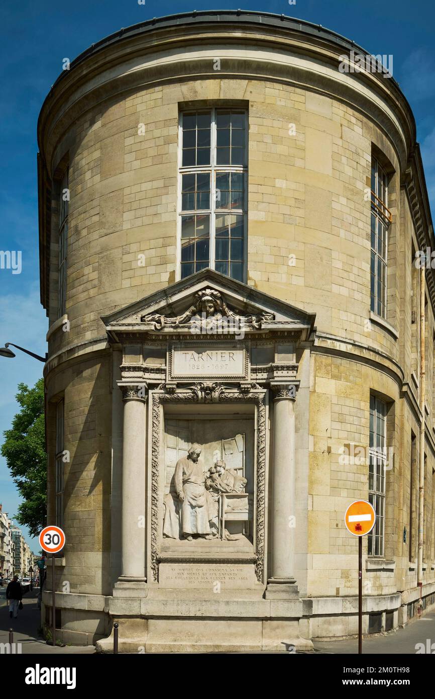 France, Paris, place of the Observatory, Monument to professor Stephane ...