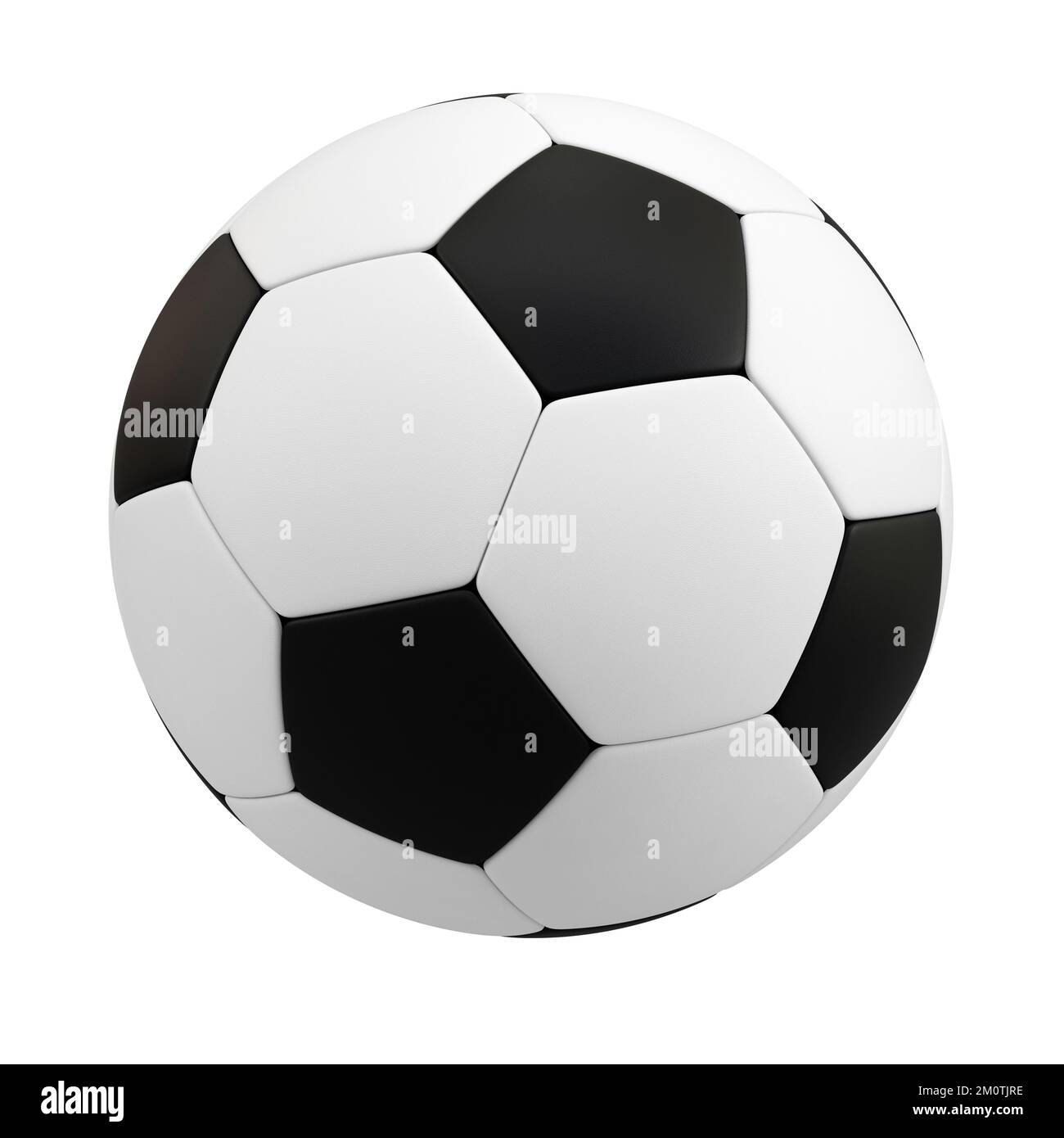 Soccer ball isolated on white background. 3d rendering Stock Photo - Alamy