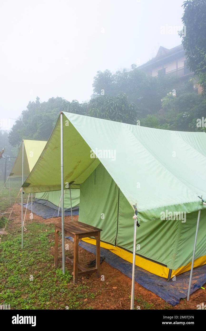 Nepal, Nuwakot, ecofriendly lodge The Famous Farm, renovated in an old