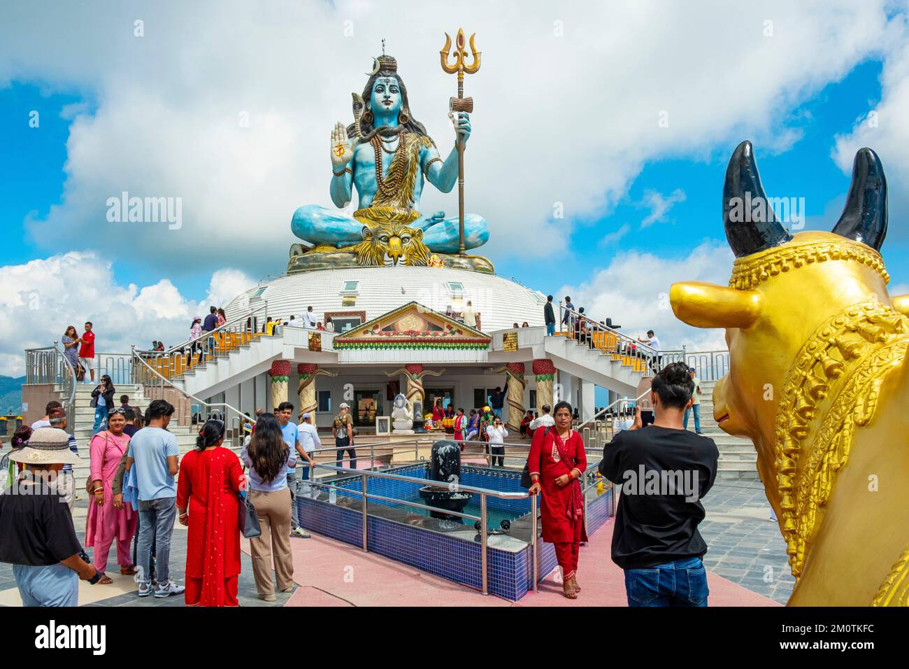 Nepal, Pokhara, Statue of Lord Shiva Stock Photo Alamy
