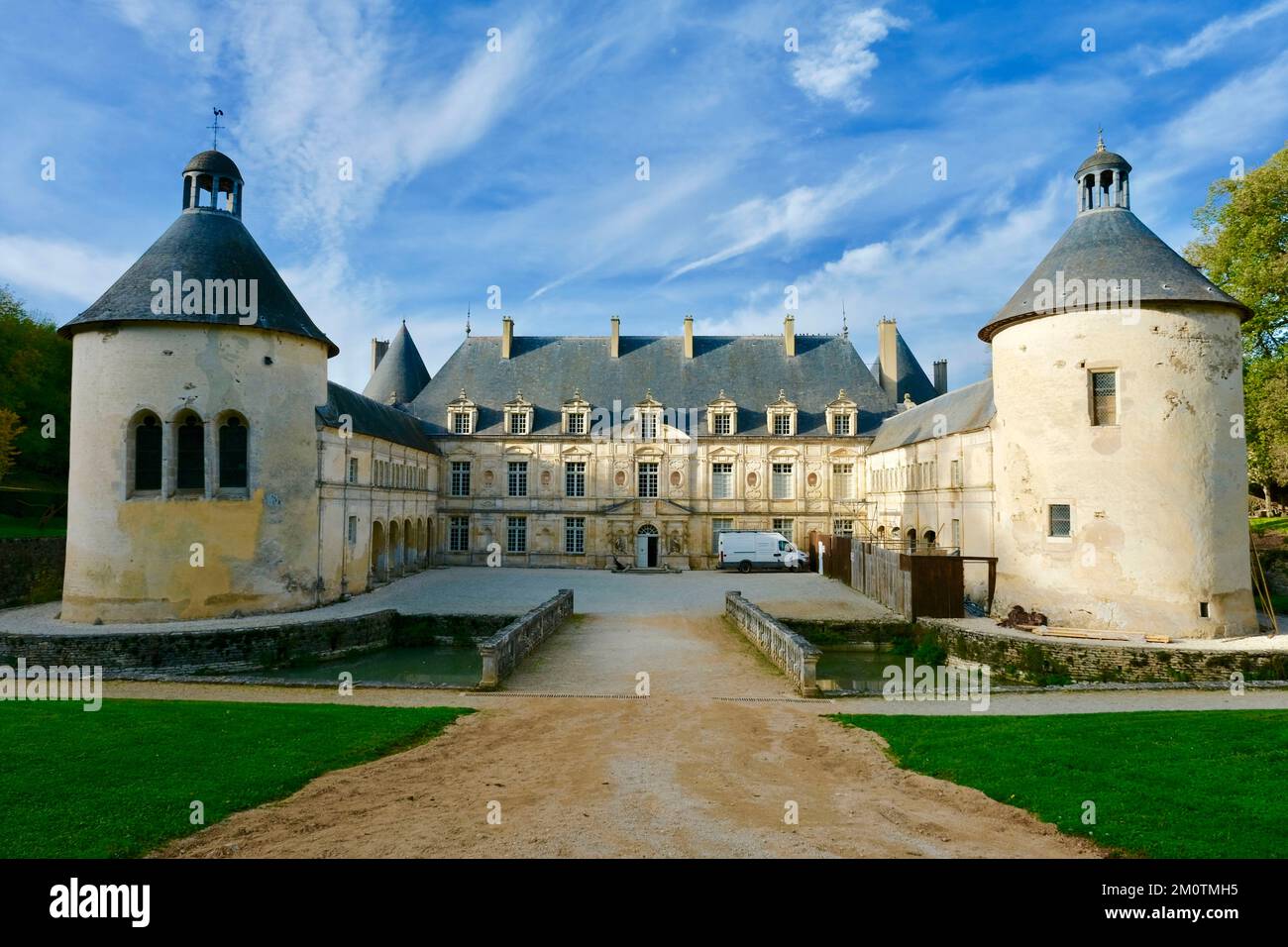 France, Cote d'Or, Bussy le Grand, Chateau de Bussy Rabutin (labeled Maisons des Illustres) Stock Photo