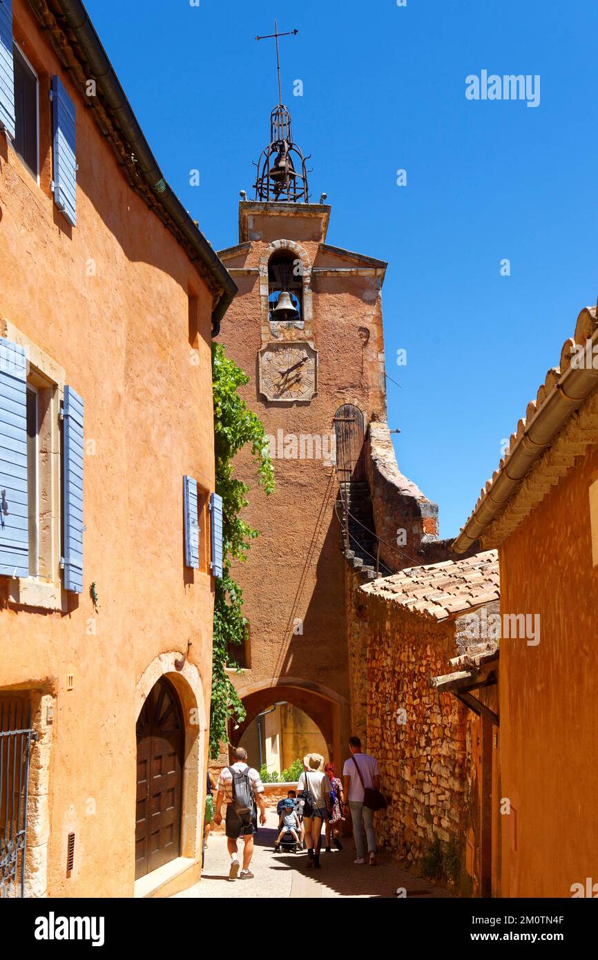 France, Vaucluse, regional natural park of Luberon, Roussillon, labeled ...