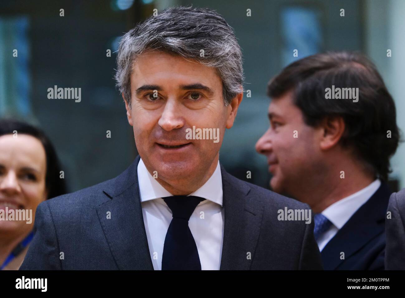 Brussels, Belgium. 08th Dec, 2022. Jose Luis Carneiro, Minister arrives to attend in an European Home Affairs Council in Brussels, Belgium on December 8, 2022. Credit: ALEXANDROS MICHAILIDIS/Alamy Live News Stock Photo
