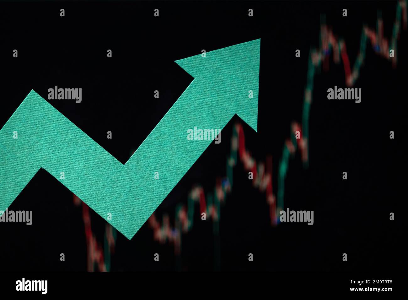Growth in the stock or crypto market. Price action going up. Economic  growth, pump Stock Photo - Alamy