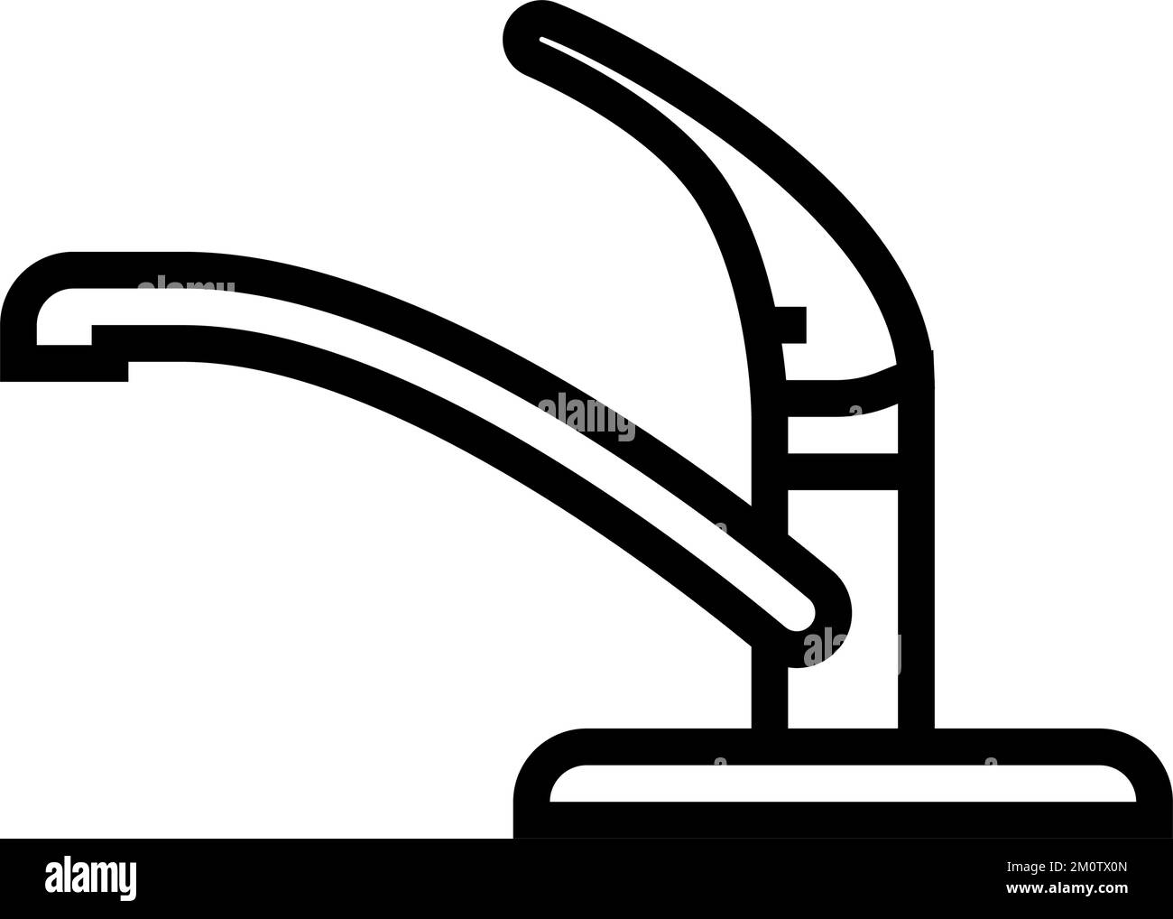 wash faucet water line icon vector illustration Stock Vector Image ...