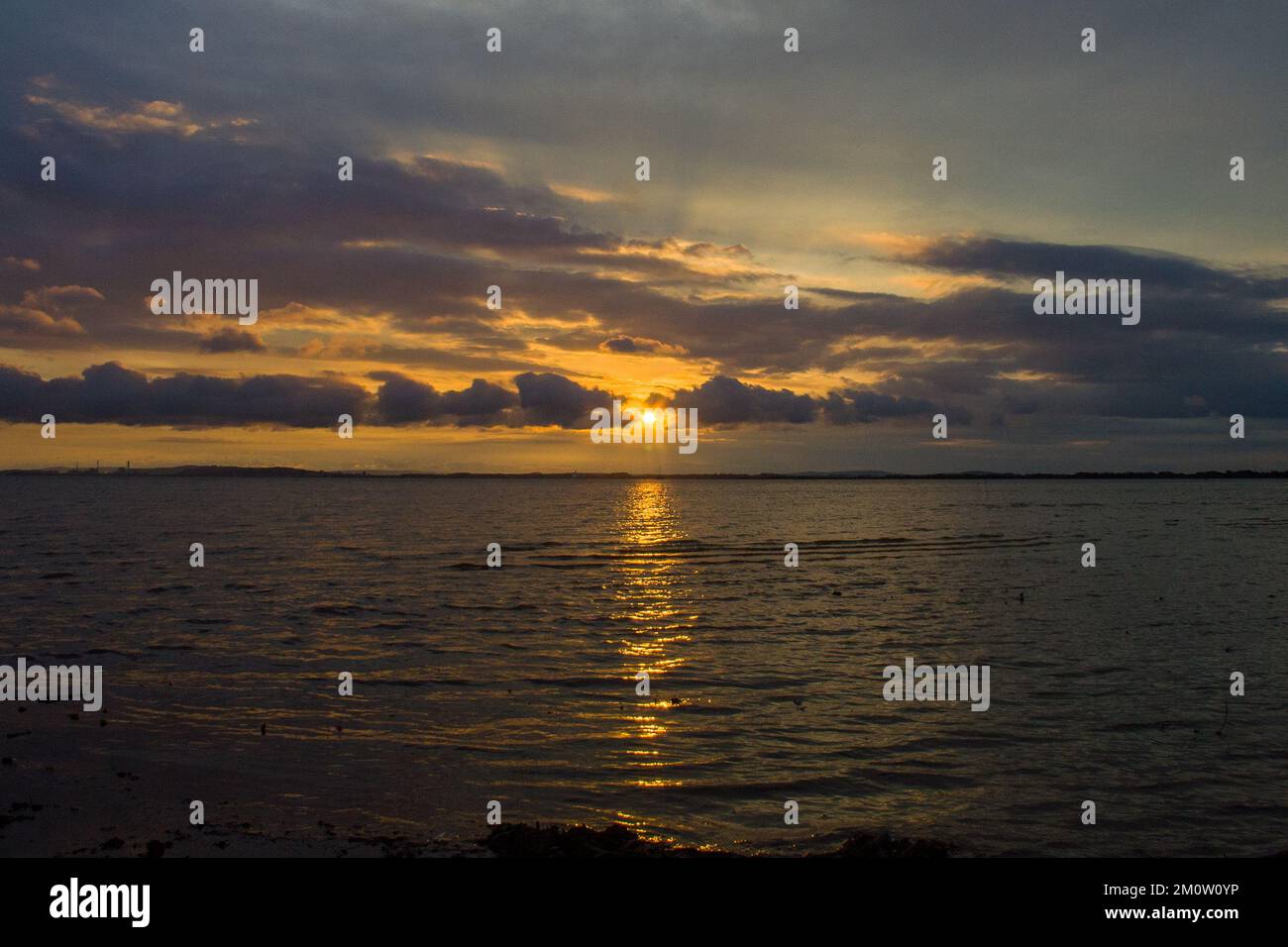 Fim da tarde na Orla do Guaíba - Porto Alegre/Brazil Stock Photo