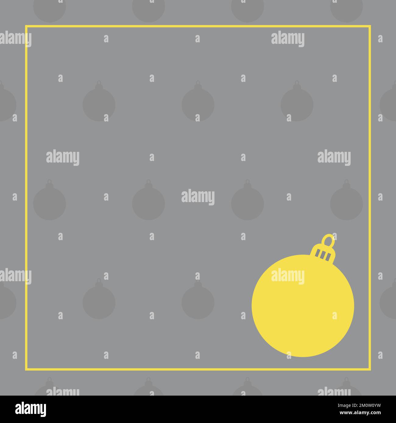 Christmas ball ornament pattern background Stock Vector