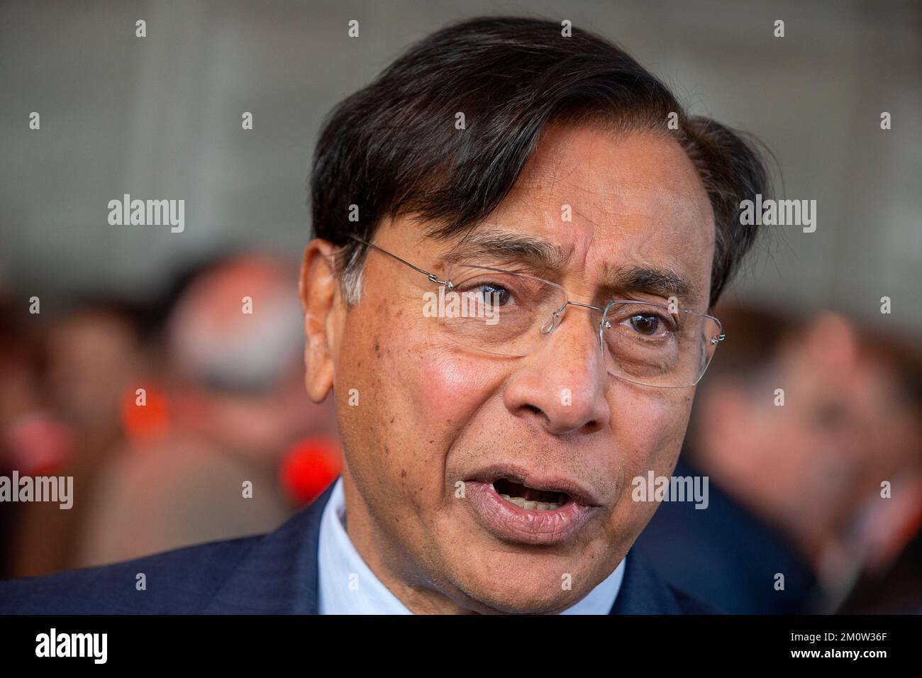 Steel Tycoon Lakshmi Mittal R Along Editorial Stock Photo - Stock Image